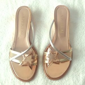 Aperlai sandals size 40.5 (10.5) Very expensive, from Europe--Big SALE